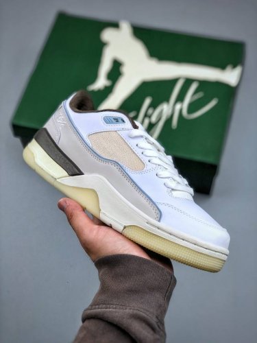 Jordan Flight Court White Brown Company-Grade Production Highly Recommended Air