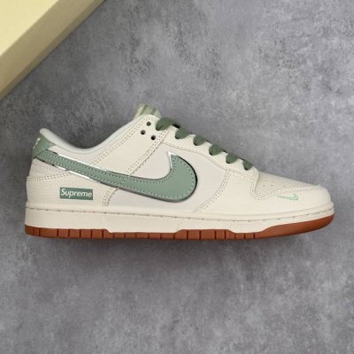 Local Core Private Nike Sb Dunk Low X Supreme Joint White Green Small Hook Low-T