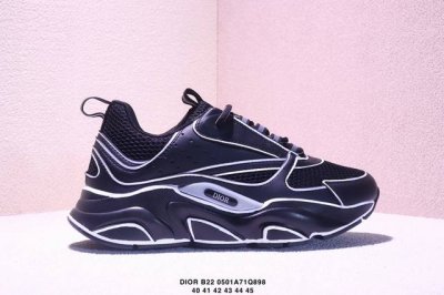 Company-Level Dior B22 Cowhide Leather, Tech Mesh, Comfortable Casual Low-Top Li