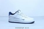 Nike Air Force 1 Af1 Nike Low-Top Air Force One Casual Sneakers White And Blue I