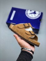 Birkenstock London Suede Leather, A Famous German Shoe Brand, Low-Top Cowhide Su