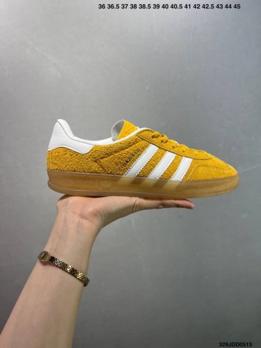 Adidas Originals Gazelle Indoor Retro Three-Stripe Slip-Resistant Transparent Ru