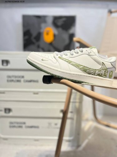 Company-Level First-Layer Leather Jordan Air Jordan 1 Low Aj1 Low-Top Series Bas