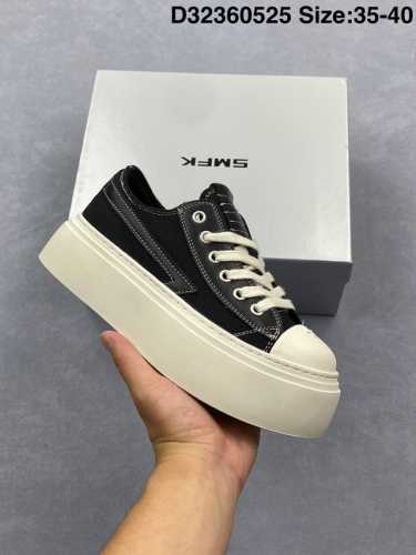 Corporate Level Smfk Cross Flower Women's Shoes Thick-Soled Height-Increasing Ca
