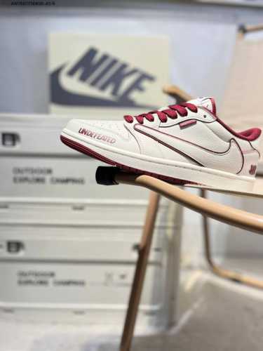 Company-Level First-Layer Leather Jordan Air Jordan 1 Low Aj1 Low-Top Series Bas