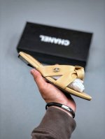 Chanel 2025 Little Chanel Spring/Summer Bow Flat Sandals #Bow Sandals#Fairy Sand