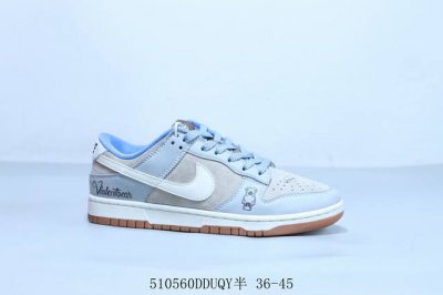 Nike Sb Dunk Low Pro Retro Low-Top Casual Skateboarding Sneakers Gray-Blue Produ