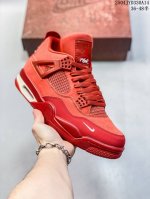 Off-White X Air Jordan 4 Retro Cream Sail Michael Jordan Aj4 Mid-Top Retro Casua