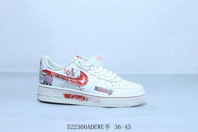 Nike Air Force 1 Af1 Nike Low-Top Air Force One Casual Sneakers Street Flowers I
