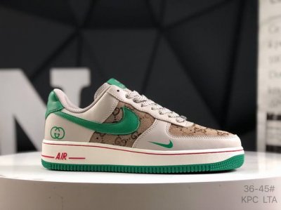 Limited Edition Overseas Sale Nike Air Force 1 '07 Low Gucci Co-Branded - Gray-B