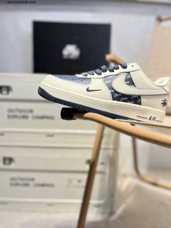 Stussy X Nike Air Force 1 '07 Air Force One Versatile Casual Sports Shoes. The S - Click Image to Close