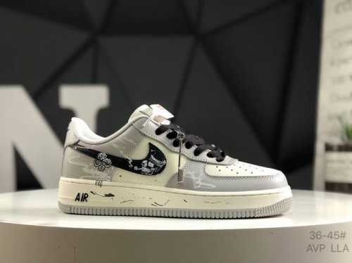 Company-Grade With Half Sizes Nike Air Force 1 Low Low-Top Casual Sneakers Origi