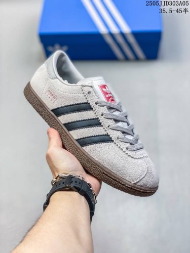 Authentic Label With Half Sizes Adidas Three Leaves Men's And Women's Retro Jh90