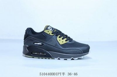 Nike Air Max 90 Classic Retro Cushioned Running Shoes Upper Made From Leather An