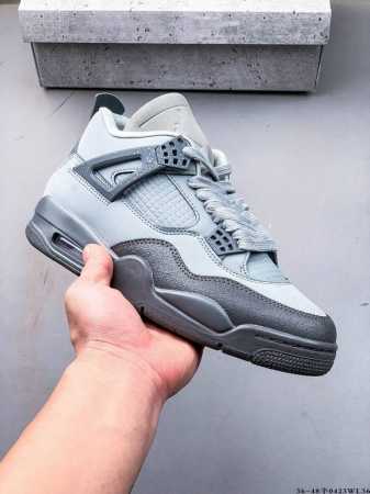 Pure Original Version! Air Jordan 4 Retro Og Cement Aj4 Joe 4 Retro Casual Sport - Click Image to Close