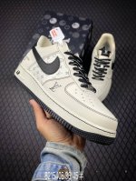 B Nike Air Force 1 Low 07 X Louis Vuitton White And Black Original Last And Orig