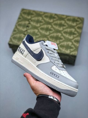 Nike Air Force 1'07 Low Gucci Joint Gray-Blue Hook Air Force One Low-Top Casual