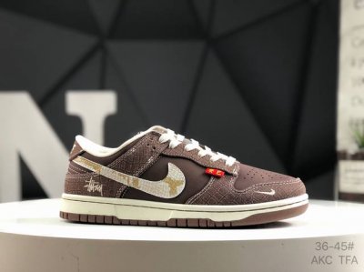 Nike High-End Customized Nike Sb Dunk Low Stussy Snake Year Limited Edition Brow