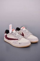 fragment X Travis Scott Corporate-Level Air Jordan 1 Low Three-Party Joint In