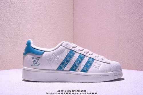 Pure Original Clot X Ad Originals #Shell Toe Lv Joint Limited Fit Soft Leather W