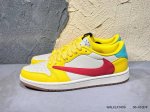 New Arrival: Travis Scott X Jordan 1 Low Collaboration Low-Top Casual Version, A