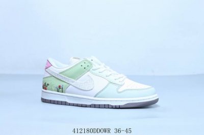 Nike Sb Dunk Low Pro Retro Low-Top Casual Skateboarding Shoes White/Green, Produ