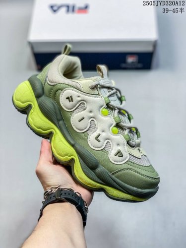 Authentic Label With Half Size Fila 2025 Spring New Arrival Pea Shoe Dad Shoe Wo