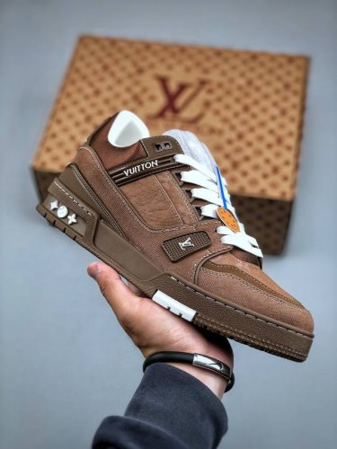 tyler X Louis Vuitton Lv Trainer Co-Branded Low-Top Casual Sneakers. Overseas