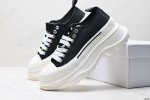 Genuine Alexander Mcqueen Tread Slick Canvas Lace-Up Ankle Martin Boots Size: 35