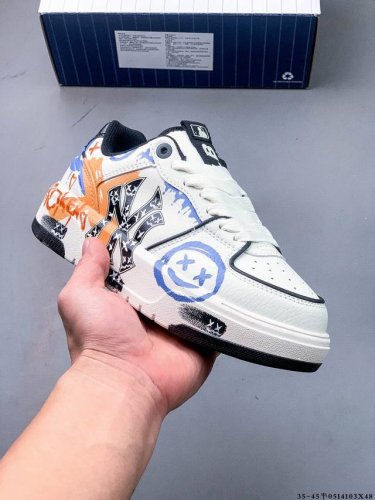 Corporate Level [Customized Sneakers] Mlb New York Yankees Trend Code Street Gra