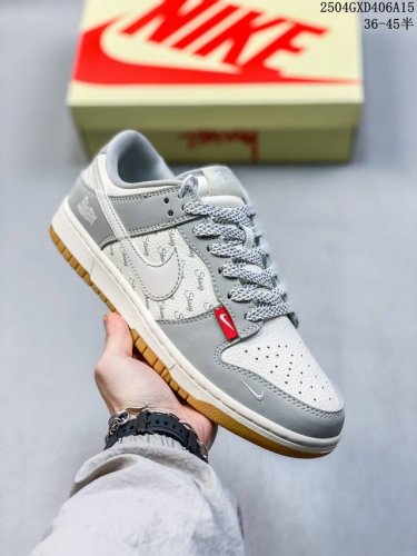 Overseas Hit Limited Sale! Nike Sb Dunk Low "Stussy Co-Branded Cartoon Raw Rubbe