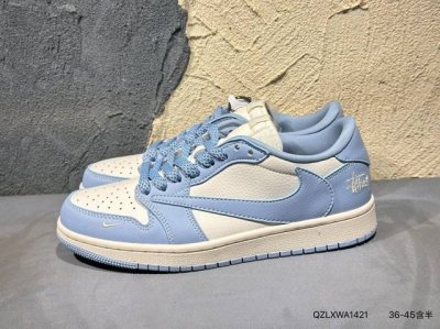 New Arrival Real Shots Travis Scott X Fragment Design X Jordan Air Jordan 1 Low