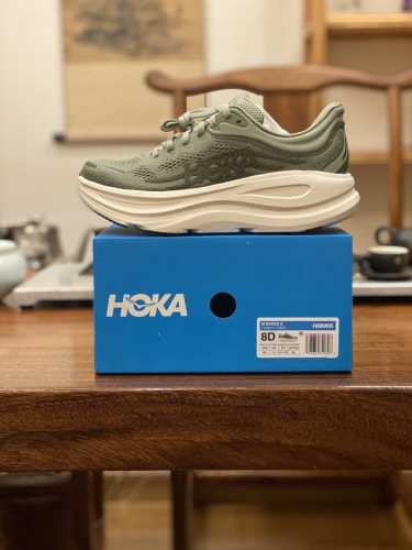 Hoka W Bondi 9 Wide High-End Cross-Country Running Shoes Bondi 9 Double-Layer Co