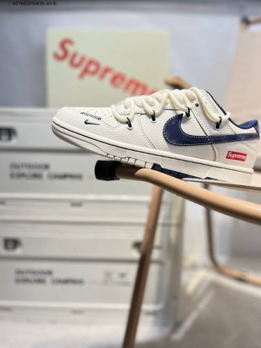 Nike Sb Dunk Low "Supreme Joint" Anniversary High-End Custom Low-Top Casual Shoe
