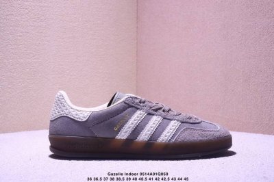 Adidas Originals Gazelle Indoor Retro Three-Stripe Slip-Resistant Transparent Ru
