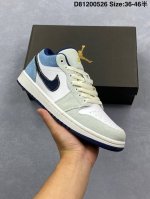 air Jordan Aj1 Low Low-Top White And Blue Denim Terminal Advantage Supply The
