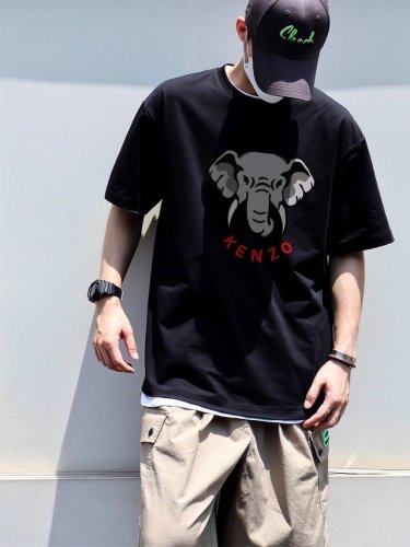 New Arrival! Kenzo New Pattern Short-Sleeve T-Shirt, A Must-Have For Summer! Sup