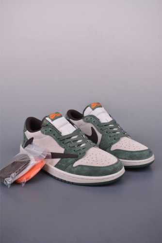 fragment X Travis Scott Corporate-Level Air Jordan 1 Low Three-Party Joint In