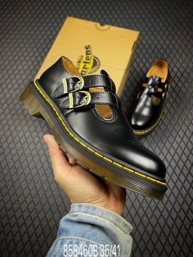 B Dr.Martens Brogue Leather Shoes Dr.Martens Is Made Of Motorcycle-Style Raw Mat