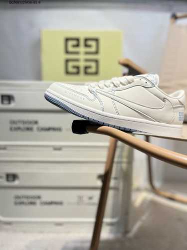 Company-Grade Top-Layer Leather Jordan Air Jordan 1 Low Aj1 Low-Top Series Baske