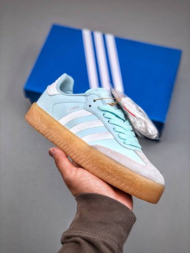 Adidas Originals Sambae Almost Blue Gum Samba Dance Oversized Thick Sole Series