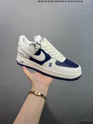 Company-Level Burbrry X Air Force 1 Low Beige Gray Original Last And Original Ca
