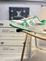 lv X Nk Air Force 1'07 Low Air Force One Low-Top Casual Shoes#Customized Leat