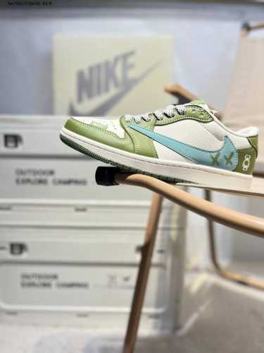 Company-Level First-Layer Leather Jordan Air Jordan 1 Low Aj1 Low-Top Series Bas