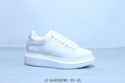 Mcqueen White Shoes Thick-Soled Shoes Genuine Leather Breathable Men's Shoes Sum