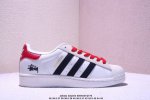 Adidas Gazelle Indoor W Custom Shell Toe Gucci Three-Leaf Clover Casual Anti-Sli