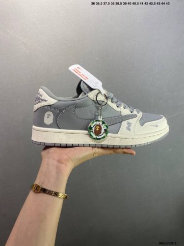 Company-Level Bape X Air Jordan 1 Low Tea Brown This Model Advocates Breaking Th