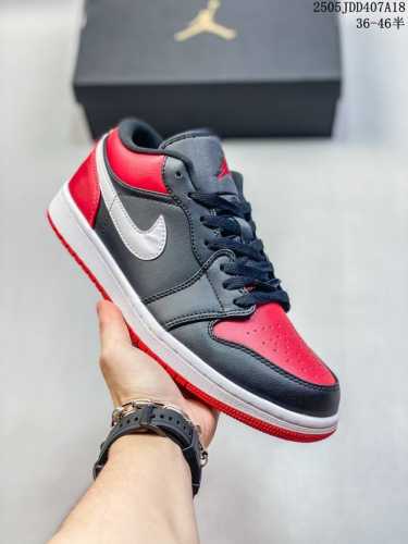 First Layer Leather Belt Half Size Air Jordan 1 Low Aj1 Joe 1 Low-Top Casual Sne