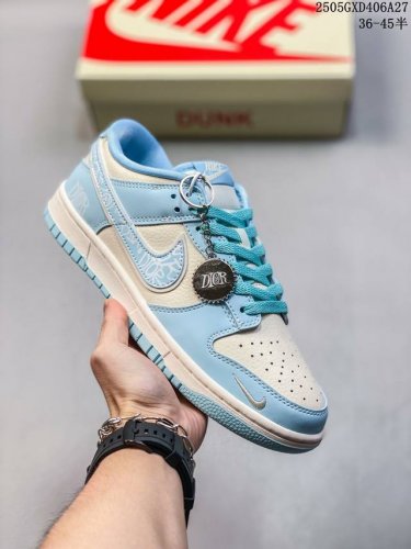Overseas Hit Limited Sale Company-Level Nike Sb Dunk Low Dior Joint-Graffiti Blu