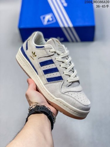 Corporate Adidas Forum 84 Low Og "Bright Blue" White And Blue Low-Top Versatile